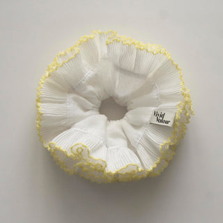 Sarojini is one of the bushiest and the most distinctive oversized bun scrunchie you’ll ever wear!! Each item is handcrafted mostly from dead stock textiles and fabric scraps sourced & designed in Europe by our creative team.